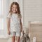 ชุดนอนเด็ก แขนสั้น-ขาสั้น Kids Short Sleeve Pyjama Setลาย Bunny แบรนด์ Love To Dream